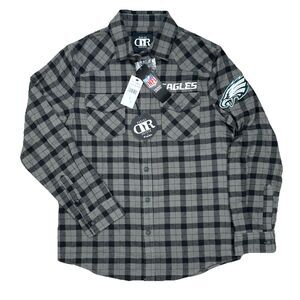 NFL - PHILADELPHIA EAGLES x Darius Rucker - Men's Gray Flannel SHIRT - Small